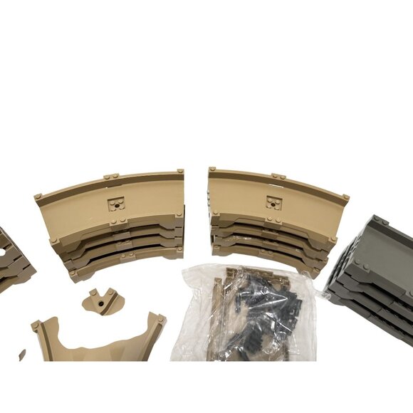 Lego Racers Track System Off-Road Smooth Curve & Straight Racers 4588 Grey Beige - Picture 5 of 9